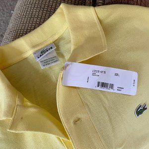 Yellow Lacoste Polo Shirt, Brand New, With Tags